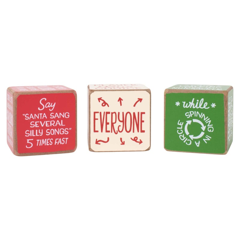 DEMDACO Party Starter Dice Amazing Colorful 2 x 2 MDF Wood Christmas Activity Game - Image 5